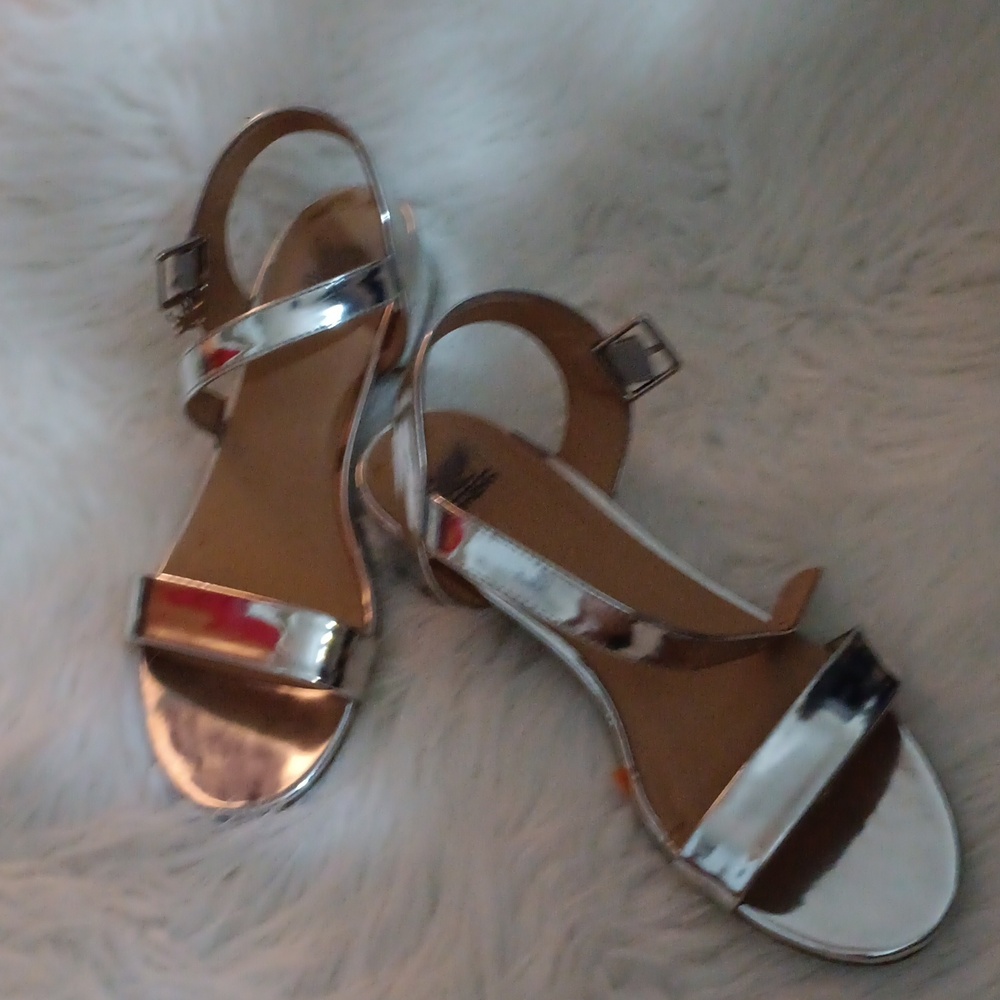 COPY - Silver metallic sandles